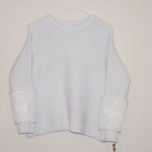 Sparkly White Girl's Holiday Sweater